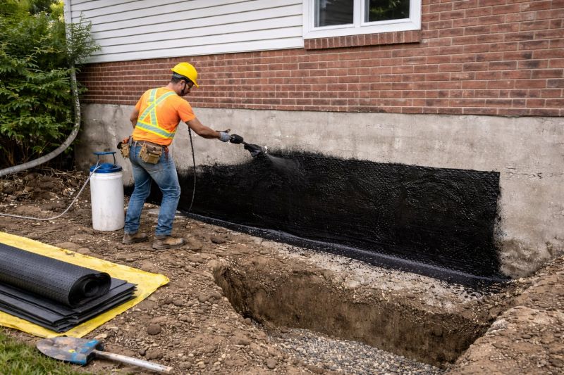 Foundation Waterproofing project example